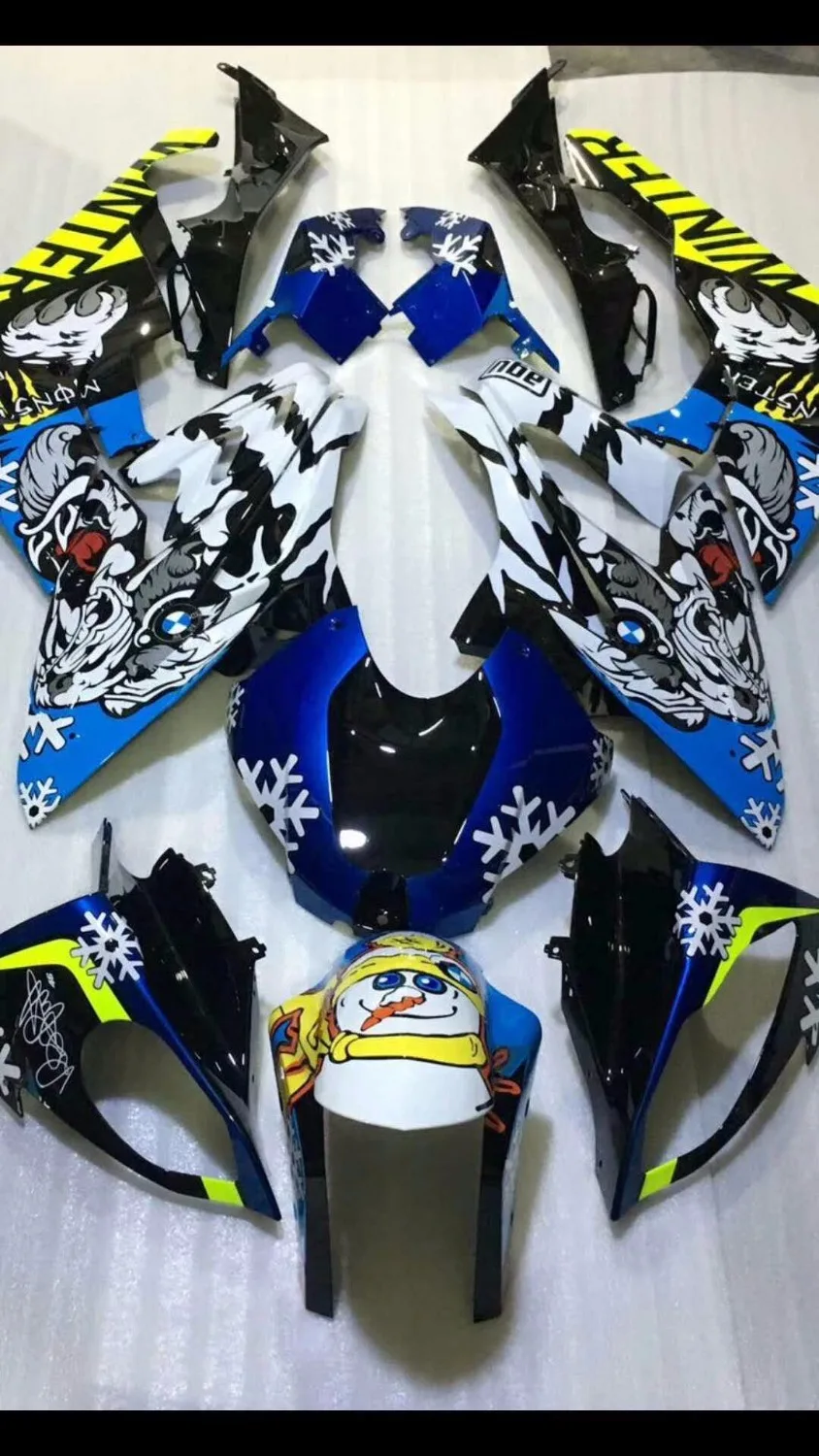 WHICTE и черный полный обтекатель для BMW s1000rr 2015 2016 неокрашенный впрыска на ZX S1000RR 2015 2016 молде WHICTE и черный полный обтекатель для BMW s1000rr 2015 2016 неокрашенный впрыска на ZX S1000RR 2015 2016 молде