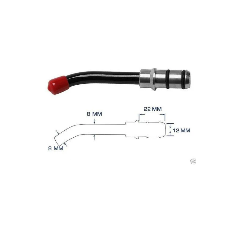 2 шт. Стоматологическое Оптическое волокно отверждения свет направляющий стержень наконечник стеклянный светодиодный наконечник черный 10 мм или 12 мм