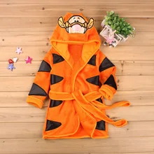 Для малышей костюм для девочек мультфильм печати Минни Микки дети халат кораллового цвета пижамы теплая детская одежда халаты От 2 до 6 лет