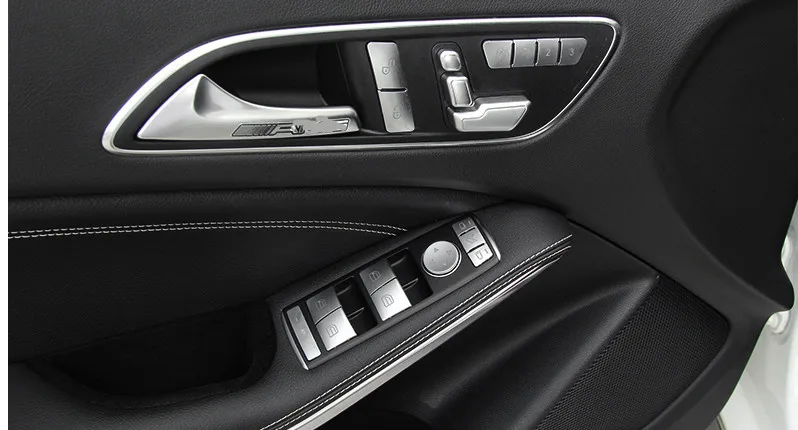 Оконное стекло автомобиля Лифт отделочное покрытие кнопки Стикеры для Mercedes Benz A/B/C(W204)/E(W212)/GLA CLA/GLK GLE класса