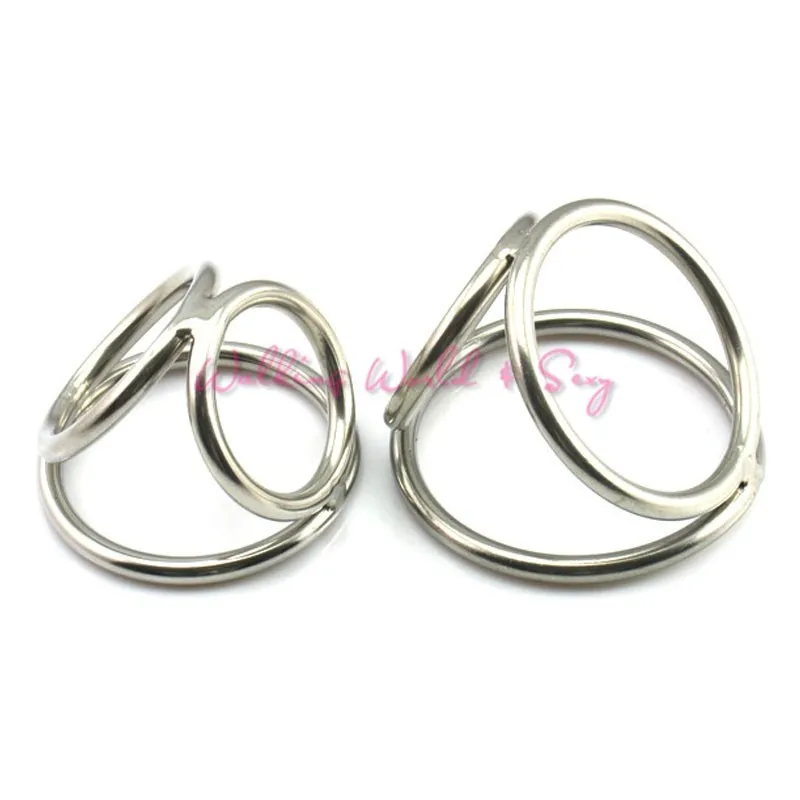 Male Stainless Steel Ball Stretcher Cockrings Ejaculation Delayed Metal Cock Rings Penis Ring Adult Sex Products For Men Penis (1)