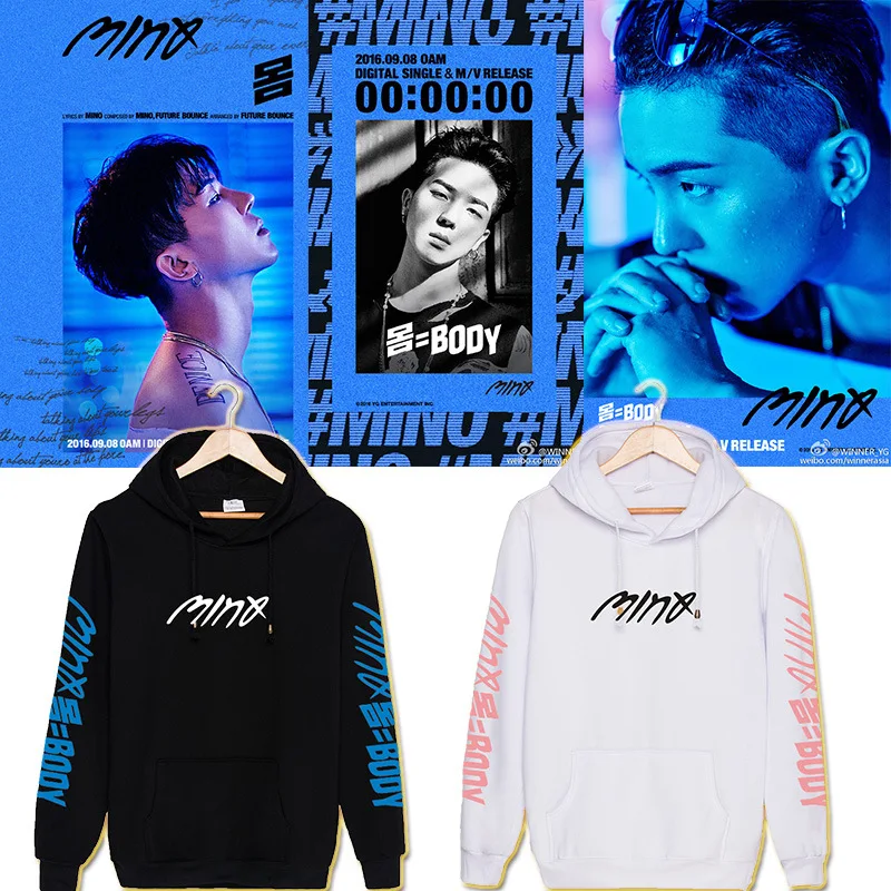 KPOP Корейская мода WINNER MINO Min Ho SOLO BODY альбом хлопковые толстовки с капюшоном одежда