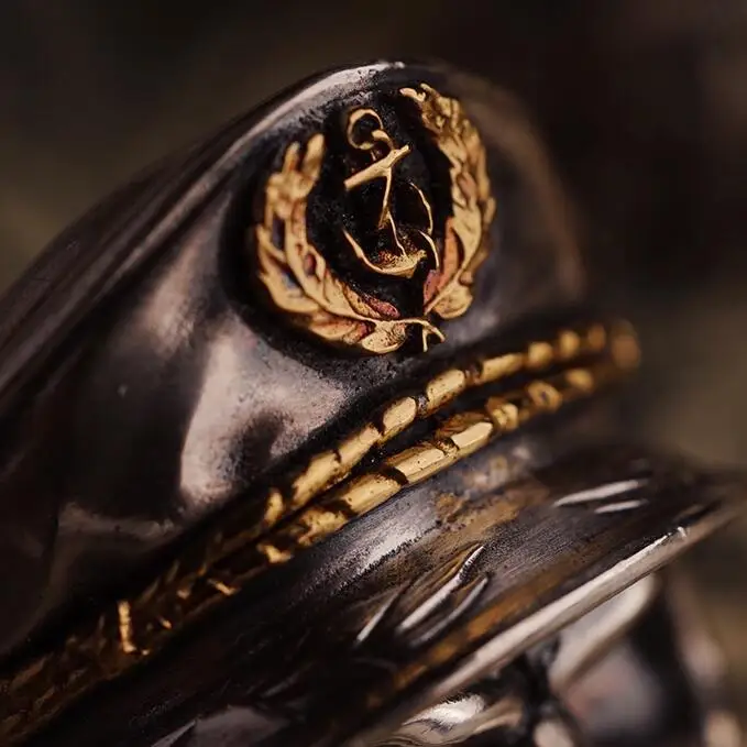 Готическое панк кольцо для мужчин ретро скелет дьявол мужское кольцо из нержавеющей стали Череп Регулируемый Преувеличение