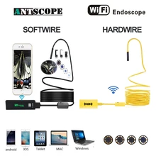 Antscope 8mm 1200P Wifi Endoscope 2/3.5/5/10M Yellow Hard Tube Android iOS Black Softwire Mini Camera Inspection Boroscopio 19
