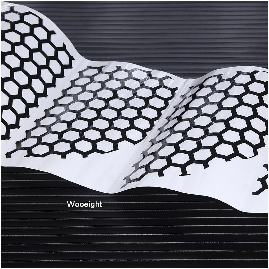 Wooeight Car Styling Rear Tail light Lamp Honeycomb Cover Decoration Stickers For Ford Mustang 2015 2016 2017 (4)