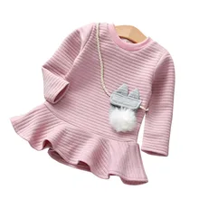 Дизайнерское элегантное платье с жемчужинами для девочек многослойное платье с жемчужинами, сумка-мессенджер вечерние платья принцессы для маленьких девочек, 1O30