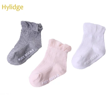 

Hylidge Sweet Princess Baby Girl Lace Socks Cute Ruffles Infant Toddler Ankle Socks Anti-slip Floor Sock For 0-4 yrs old Kids