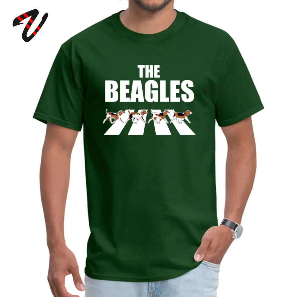 The Beagles Parody Tops Shirt Plain Round Collar Fashionable Short Sleeve 100% Cotton Men's T-shirts Custom Tees The Beagles Parody  -27081 dark