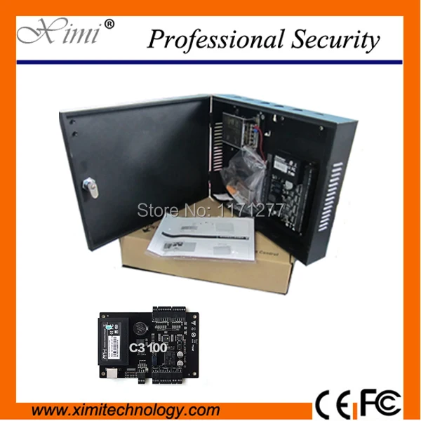 

Access control system panel with power protect box 30000 card capacity rs485 TCP/IP control one door two ways controler board