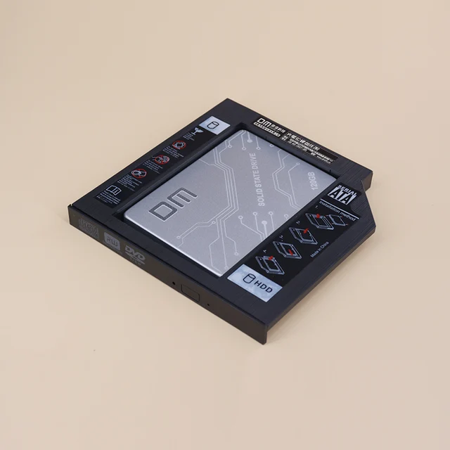 DM DW95 HDD Caddy 9.5mm Plastic Optibay SATA 3.0 Hard Disk Drive Box Enclosure DVD Adapter 2.5 SSD 2TB For Laptop CD-ROM 4
