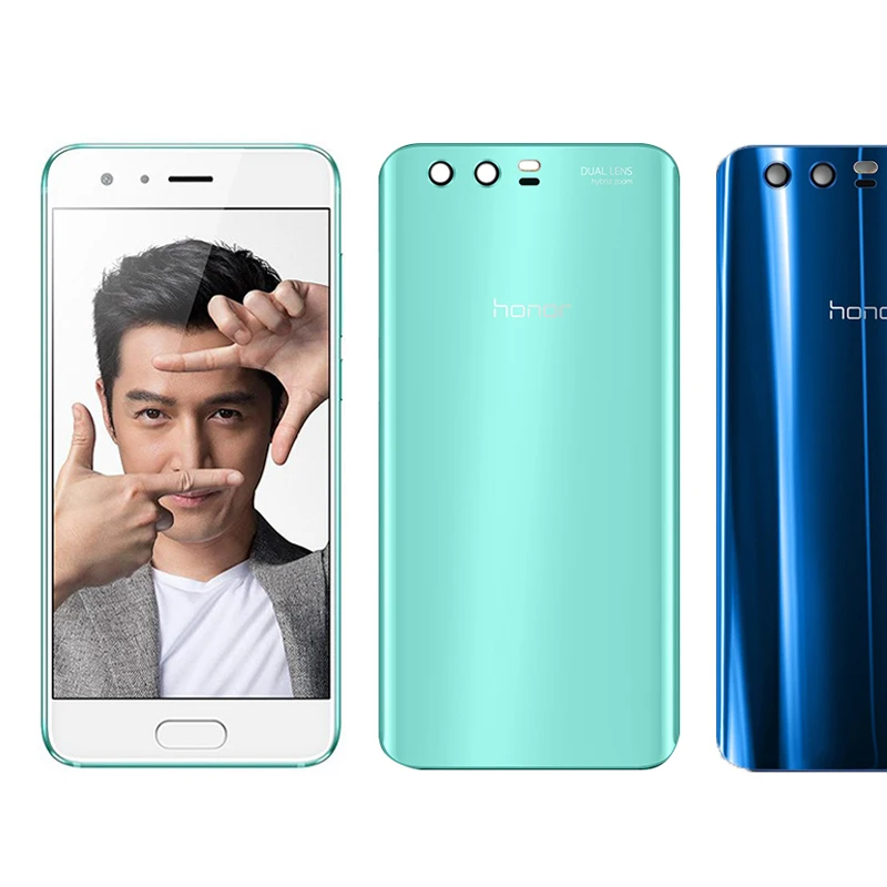 Huawei, аккумулятор, стеклянная задняя крышка для huawei Honor 9 STF-AL00, 5,15 дюйма, задняя крышка, защитный чехол для телефона