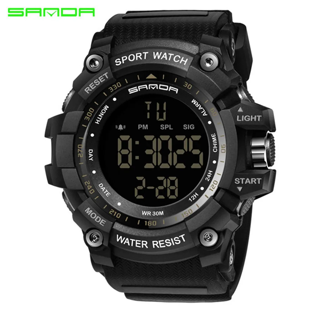 Najtaniej Męski zegarek sportowy wodoodporny zegarek męski odliczanie podwójny zegar budzik Chrono cyfrowy zegarek Relogio Masculino