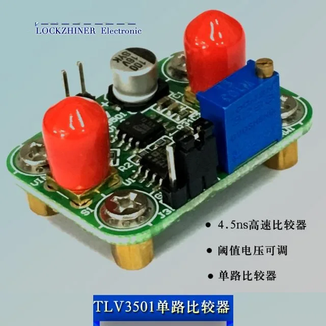 

TLV3501 module 4.5ns high speed comparator wide band wide input voltage threshold can be manually / program-controlled.