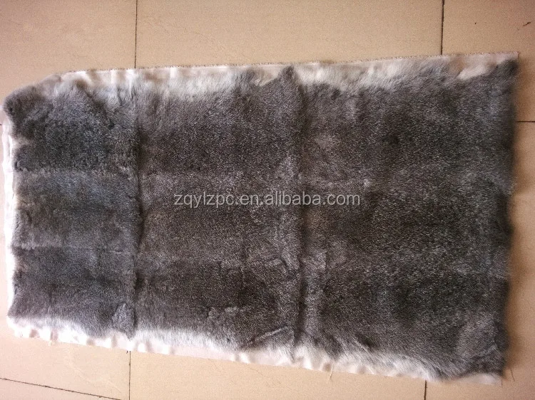 Прямые поставки с фабрики натуральный кроличий мех одеяло/натуральный меховой коврик