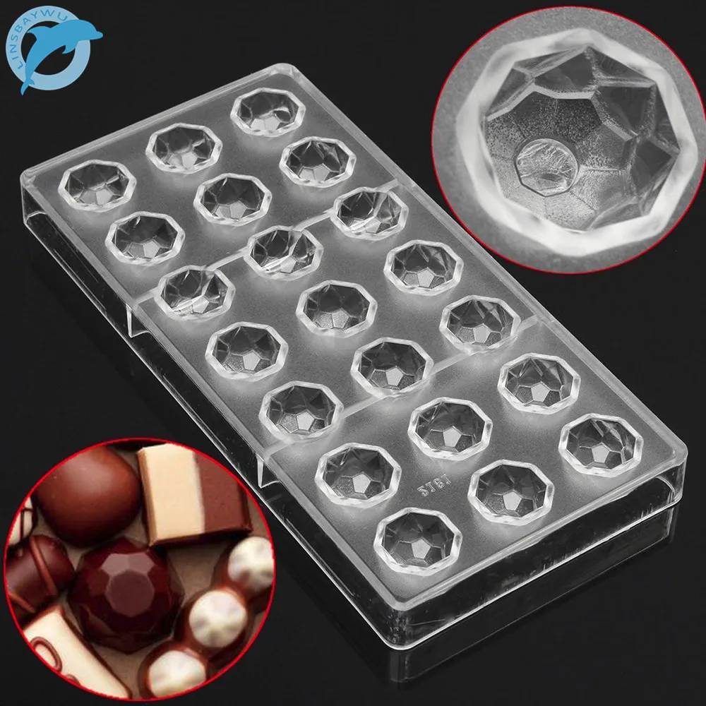 

LINSBAYWU Special Offer Chocolate Homemade Diamond Chocolate DIY Pastry Tools Polycarbonate Chocolate Moulds Plastic