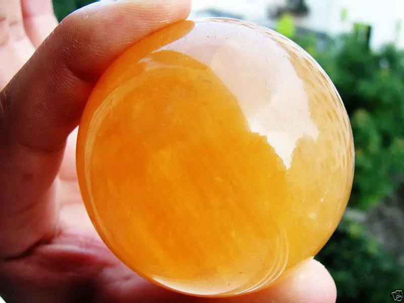 esfera de cristal de citrina cura com bola