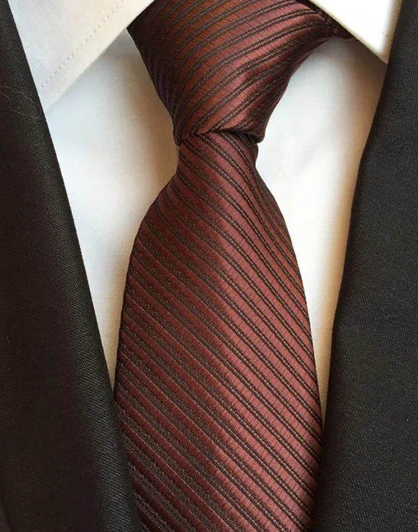 RBOCOTT, 8 см, простые галстуки для мужчин, сплошной цвет, галстук в полоску, галстук на шею, фиолетовый, коричневый, желтый, синий, 16 цветов, для свадьбы, официальный костюм - Цвет: 03
