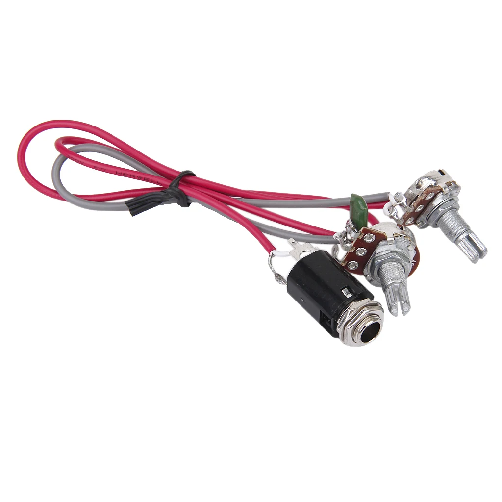 New Guitar Volume Tone Electronic Circuits 2 Potentiometers With 1/4' 6.3mm Jack Guitar Parts & Accessories