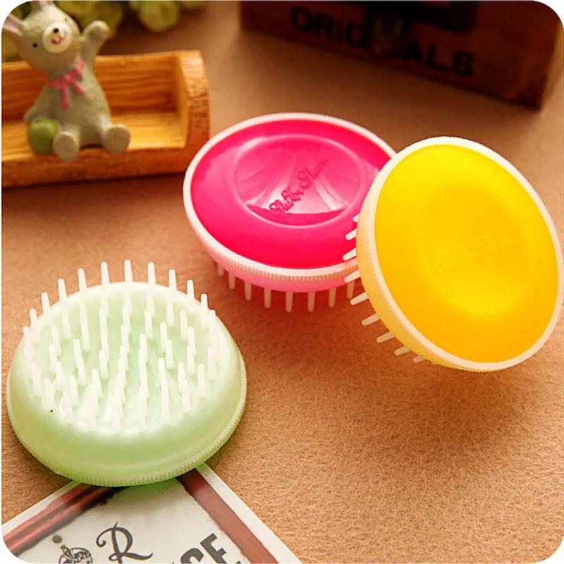 

2X Shampoo Brush Scalp Clean Massage Hair Head Care Salon Massager Comb Washing Hair Massage Massager Brush Comb 7X3cm