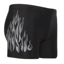 Мужские шорты для плавания мужские эластичные Купальники нейлоновые волнистые быстросохнущие купальные костюмы с низкой посадкой с принтом быстросохнущее Нижнее белье Боксеры