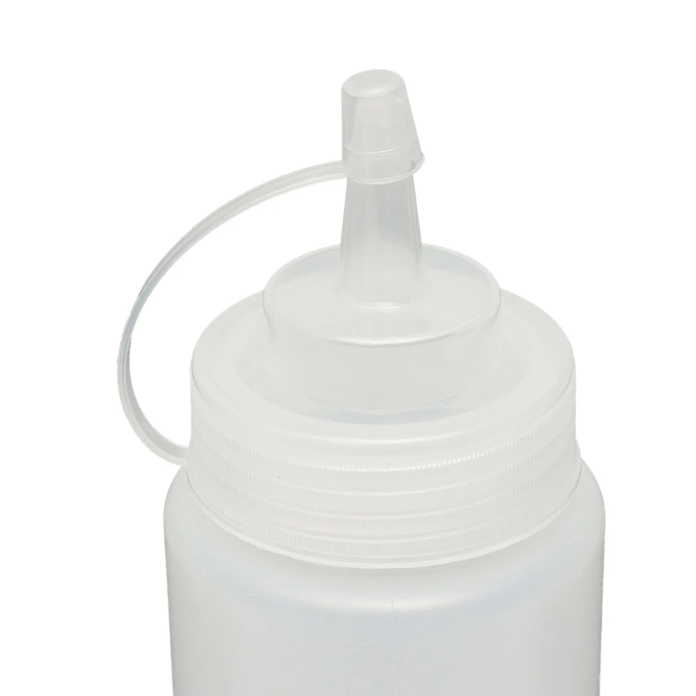 YOST-1X прозрачный белый пластик Squeeze соус-Кетчуп Cruet масляные бутылки 8 унций