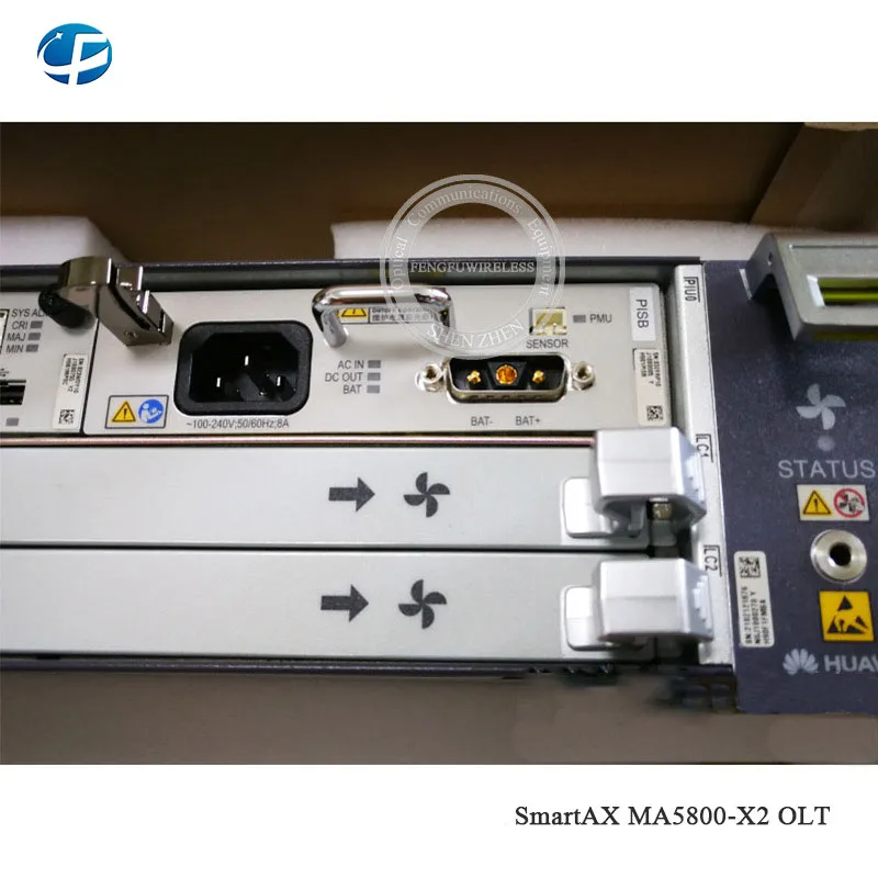 MA5800-X2 OLT с 2 шт MPSC и интегрированные платы(с 4*10G портами)+ 1* piso DC мощность
