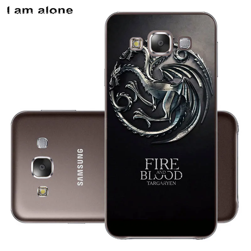 PC S30 Чехлы для телефонов I am alone для samsung Galaxy E5 E500, 5,0 дюймов, жесткие пластиковые чехлы для мобильных телефонов, Модные цветные сумки - Цвет: PC S30