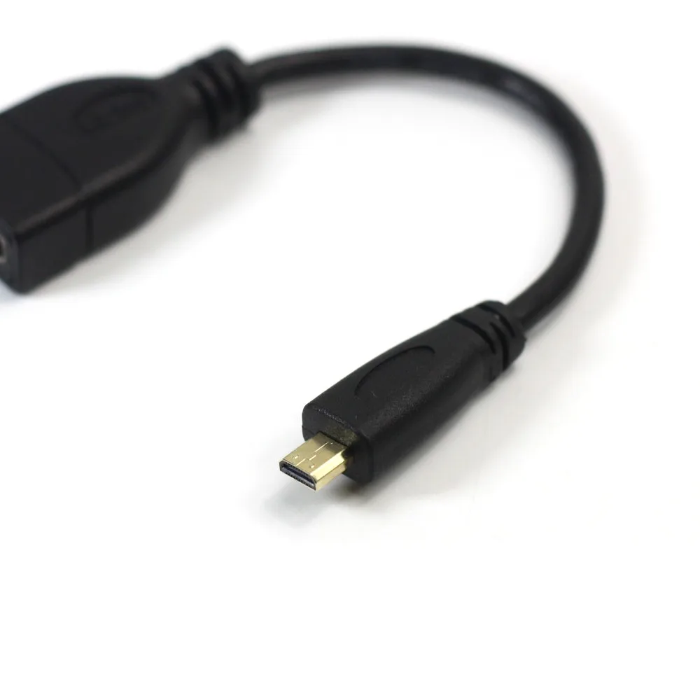 AIXXCO Micro HDMI Тип D штекер HDMI Женский Тип A Кабель-адаптер M/F конвертер для планшетных ПК ТВ мобильного телефона 1080P