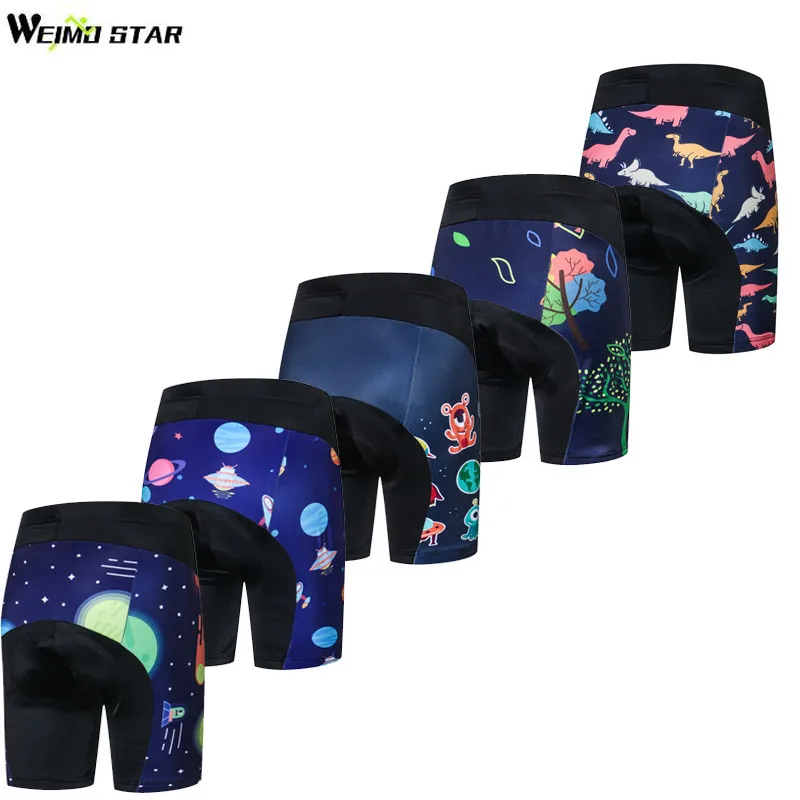 

Weimostar Boys Lycra Cycling Padded Shorts Bike Bicycle Short Tights / Pants S-XXL Mountain Bike Breathable Shorts For Kids