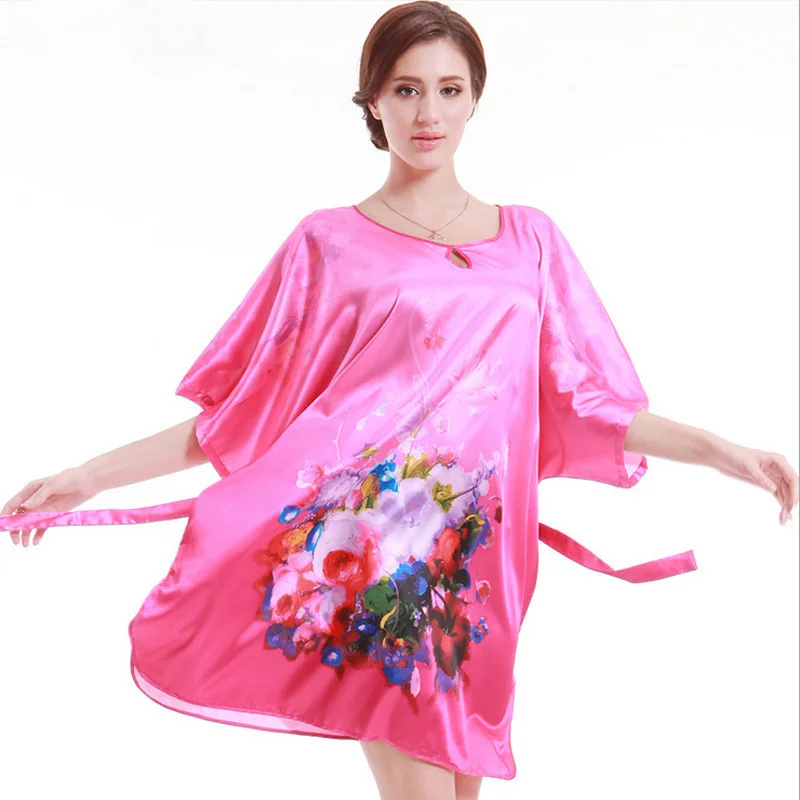 SCECENT Sexy Women Robe Summer Classic National Style Women's Night