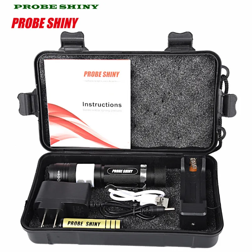 

X800 Tactical Zoomable XML T6 LED Military Flashlight Torch Light Lamp US plug Free Shipping #NO13