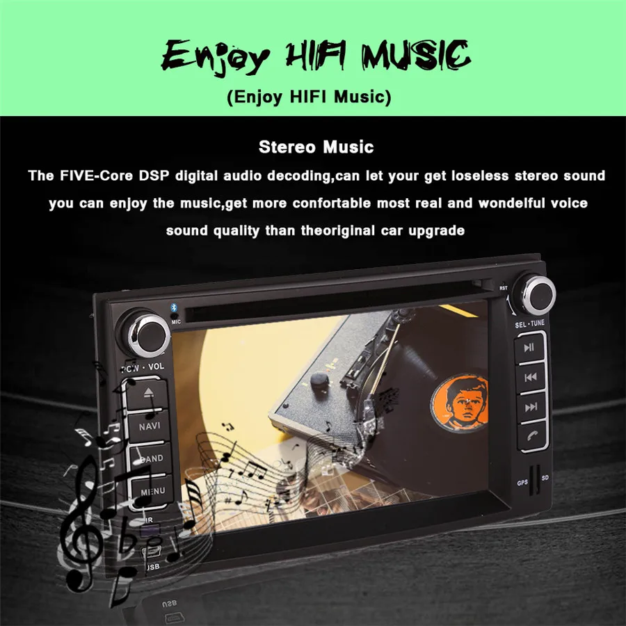 Top Android 9.0 Car DVD Audio Head unit for KIA Sedona 06-2010 for KIA Picanto for KIA Morning 2004-11 For kia Lotze GPS Navigation 5