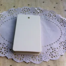 10*6 см 100 шт./лот индивидуальные этикетки для упаковки DIY белые бумажные бирки пустой Свадебные украшения этикетки ярлык для сообщений