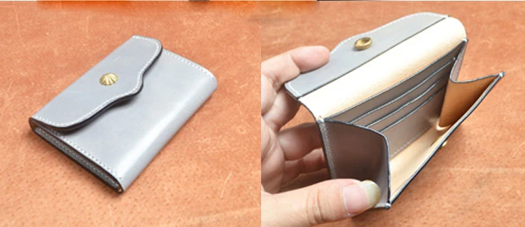 DIY women small wallet PVC template female coin bag sewing pattern 1set