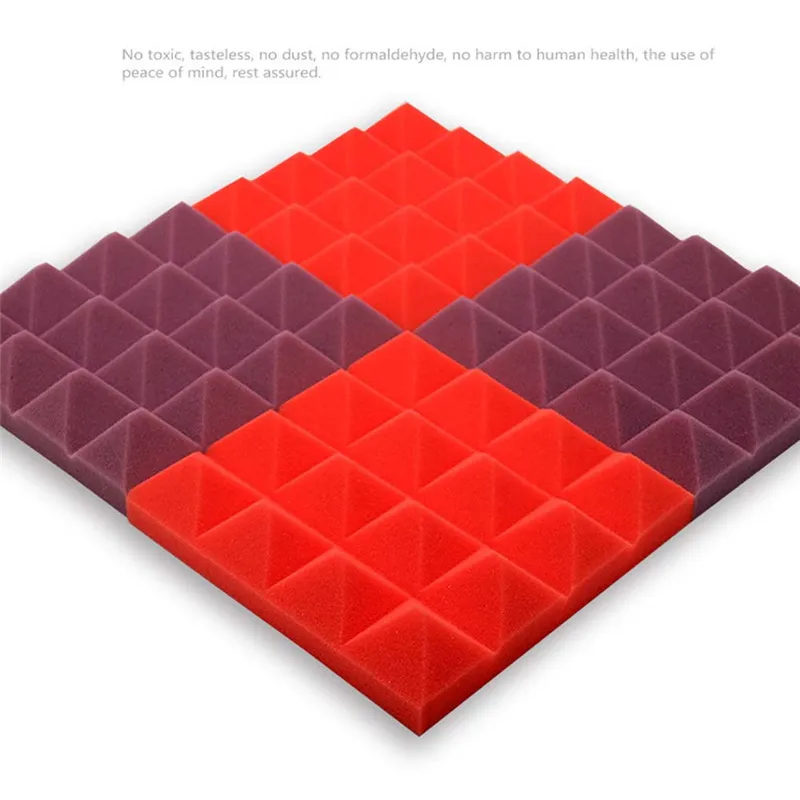 25x25x5 см акустическая пена лечение звукоизоляция звукопоглощающий шум губка Отличная звукоизоляция звукоизоляционные стены стикер