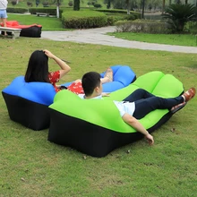 Filling With air Bean Bag Sofas Inflatable lazy bag Air sofa bed portable Adult Beach Lounge Chair Waterproof Seat Bean Bag