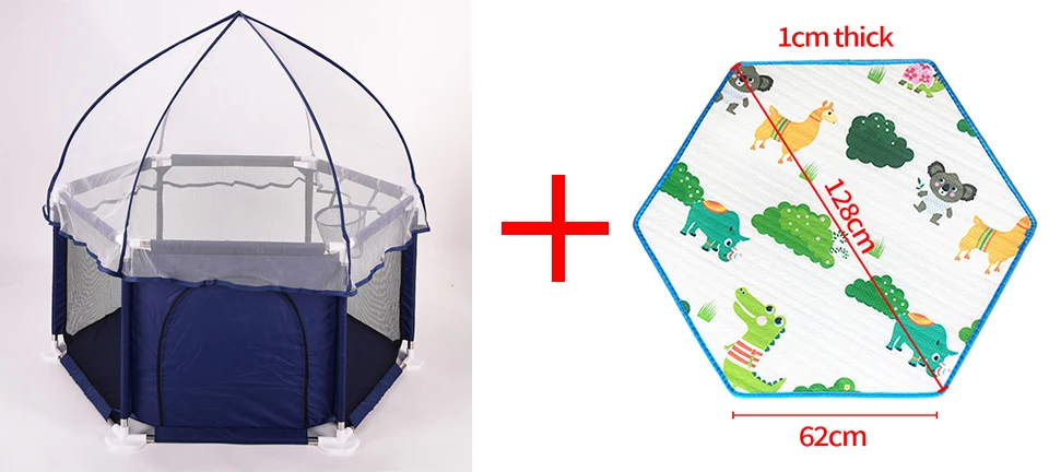 IMBABY детский игровой коврик нескользящий EPE хлопковый игровой коврик для манежа для новорожденных игровой коврик для палатки детский игровой коврик для палатки