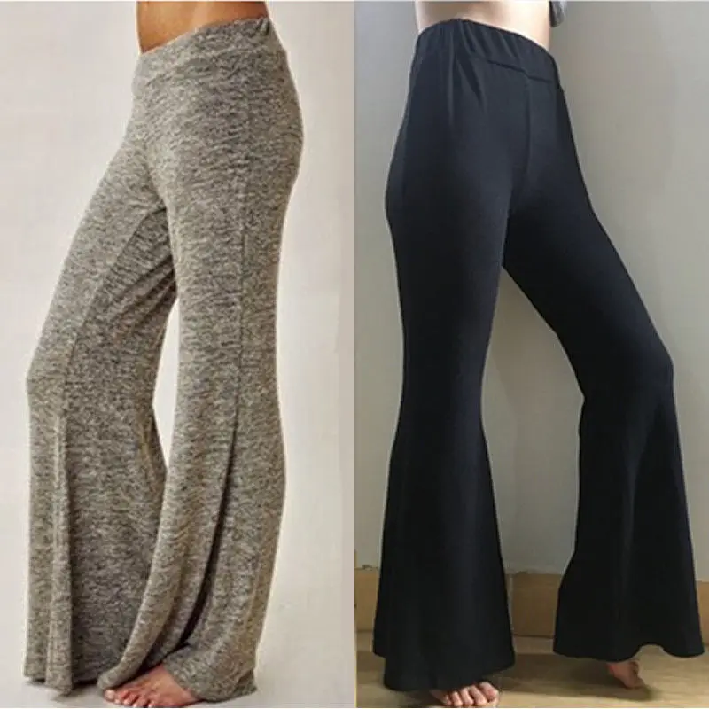 

2018 ITFABS Newest Arrivals Fashion Hot Women Casual Long Pants Ladies Female High Waist Loose Stretch Baggy Wide Leg Pants Plus