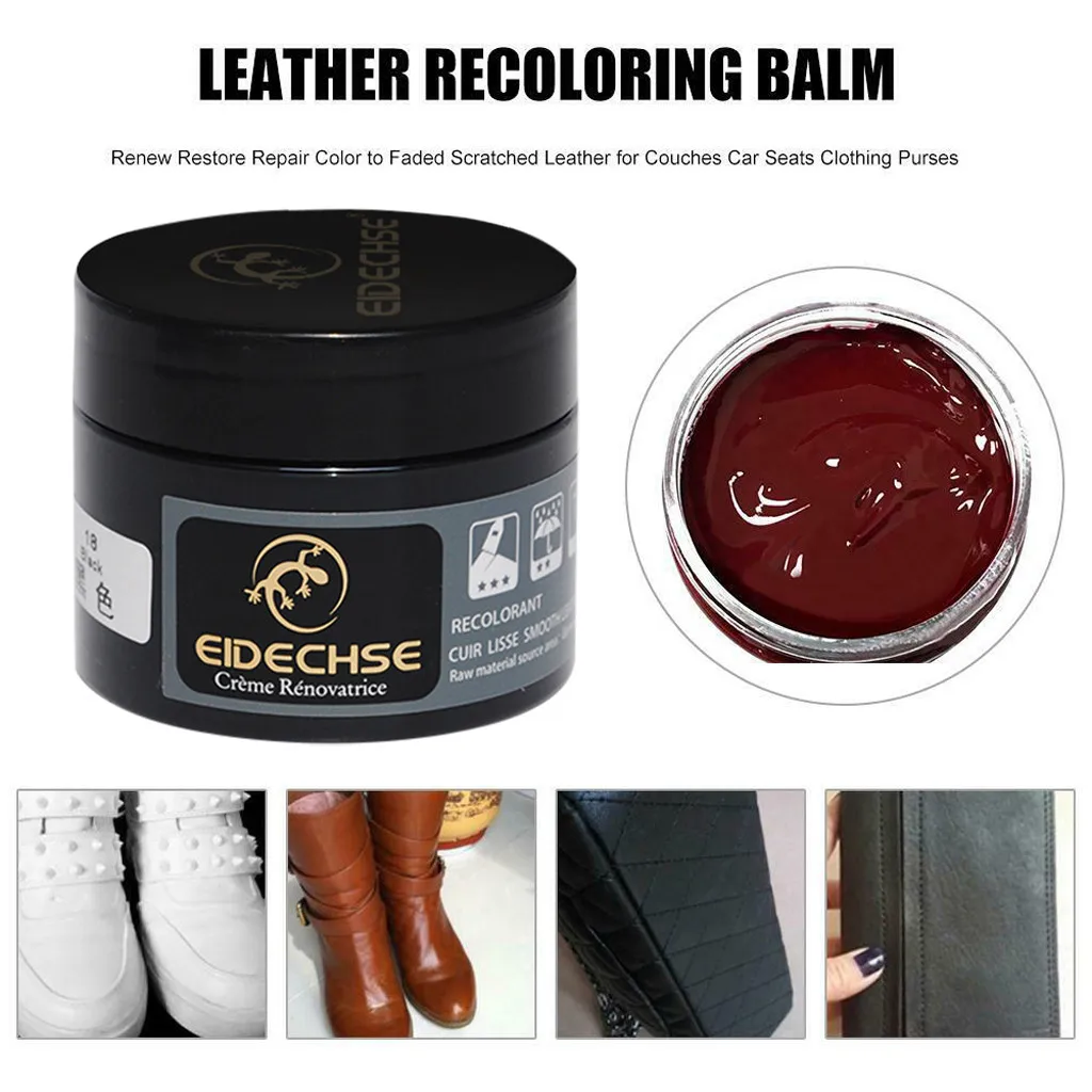 Leather Vinyl Repair Filler Compound Cream for Leather Restoration Cracks Holes