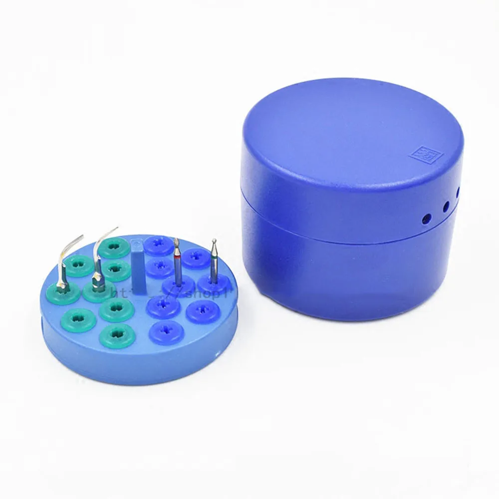 44 Holes Dental Bur Holder Stand Autoclave Dental Scaler Tips Burs Disinfection Box Casein