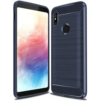 

50pcs/lot Case For Xiaomi Mi MIX 2S Max 2 Mix 2 Ultra Thin Anti-knock Brushed Carbon Fiber TPU Back Cover For Xiaomi Mi 6 Plus