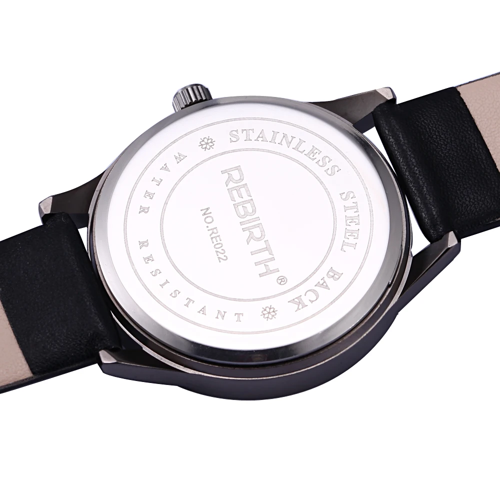REBIRTH модные женские часы браслет из искусственной кожи часы Красочный стиль женские наручные часы, роскошный бренд кварцевые часы Relogio Feminino