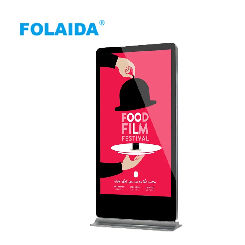 FOLAIDA 32 43 55 65 дюймовый рекламный плеер цифровая вывеска Android сенсорный напольный