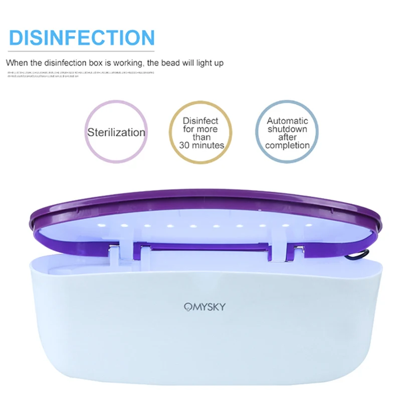 

Professional Sterilizing Tray Sterilizer For Nail Art Disinfection Box For Manicure Nail Tools Equipment Cleaner Sanitizer