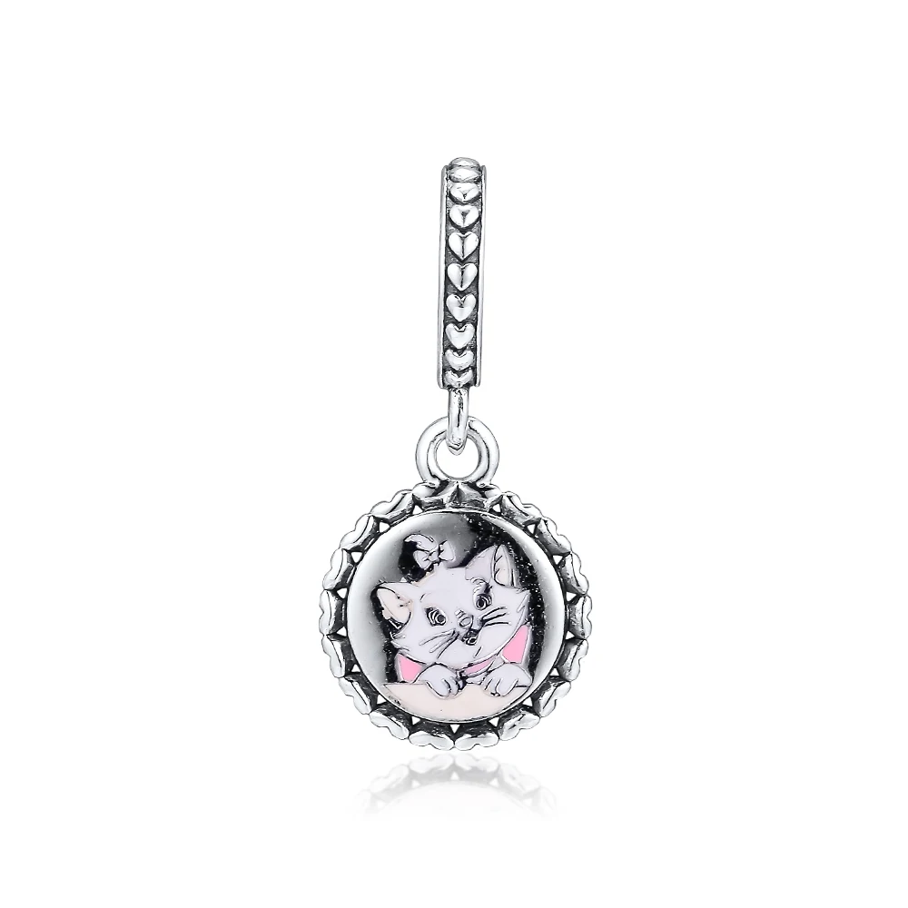 

CKK Silver 925 Jewelry Cat Lady Dangle Charm Fits Original Bracelets Sterling Silver Beads