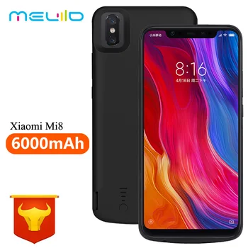 

6000mAh Battery Case For Xiaomi Mi 8 Rubber External Charger Cover Shell For Xiaomi Mi 8 Power Bank For Xiaomi Mi 8