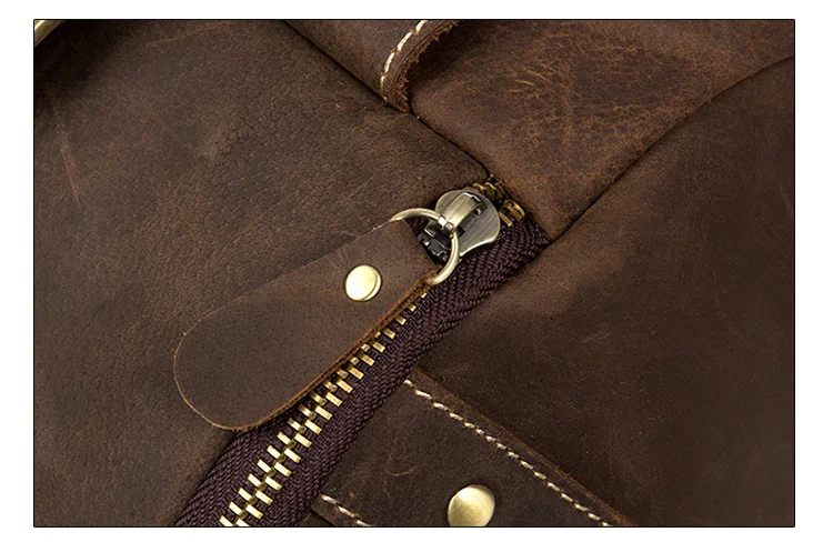 Hardware of Woosir Genuine Leather Vintage Mens Backpack