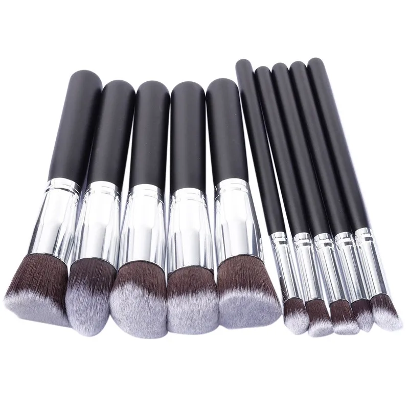 

10 pcs Professional Makeup Brush Set tools Soft Make-up Toiletry Kit Wool Make Up Brush Set Pinceis Beauty pinceaux maquillage