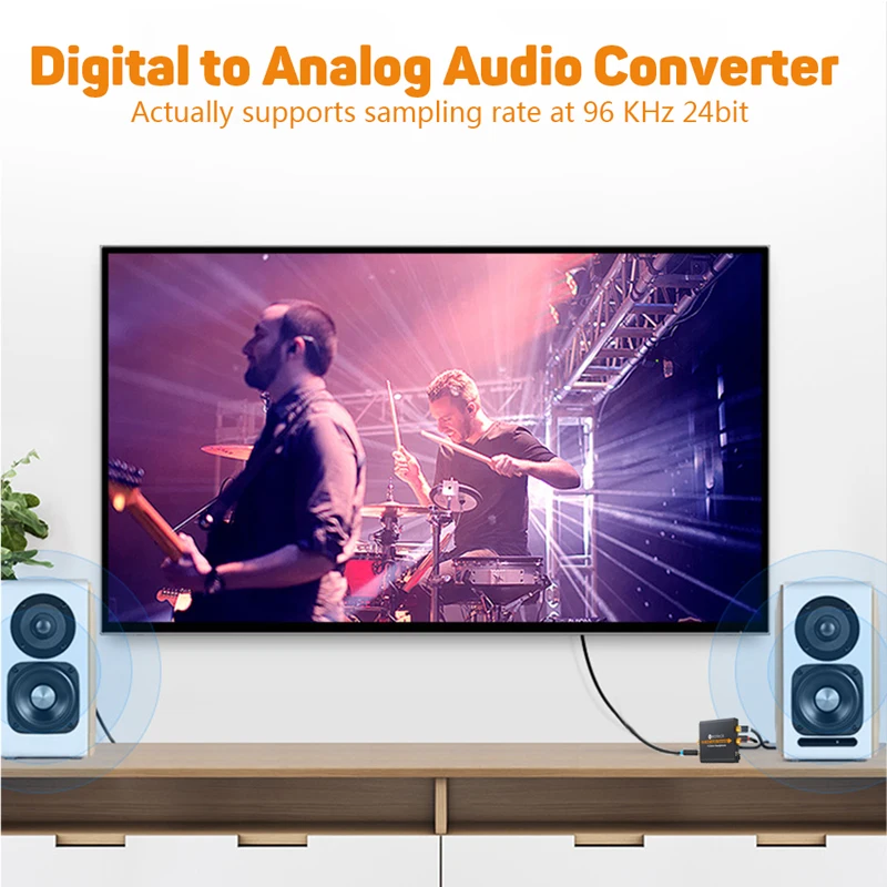 Neoteck Digital to Analog Audio Converter Digital Optical Coaxial Toslink Signal To Analog 3.5mm L/R RCA Audio For DVD Amplifier Neoteck Digital to Analog Audio Converter Digital Optical Coaxial Toslink Signal To Analog 3.5mm L/R RCA Audio For DVD Amplifier