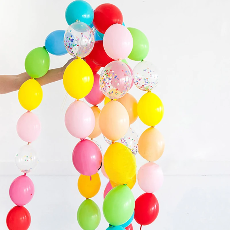 

10pcs New Creative 6inch Latex Balloon Thick Needle Tail Balloons DIY Garland Link Chain Wedding Birthday Party Backdrop Decor